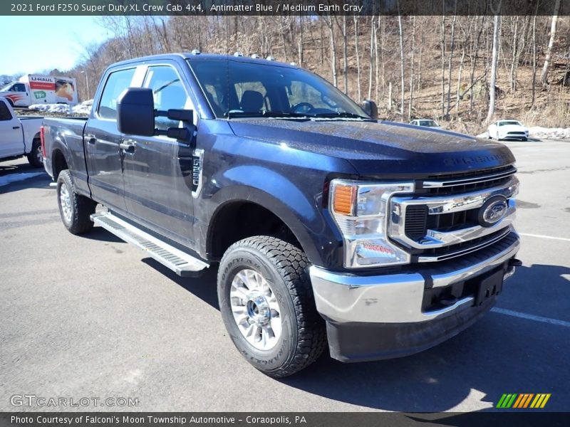 Antimatter Blue / Medium Earth Gray 2021 Ford F250 Super Duty XL Crew Cab 4x4