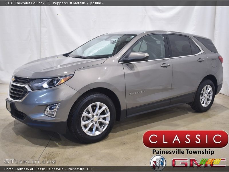 Pepperdust Metallic / Jet Black 2018 Chevrolet Equinox LT