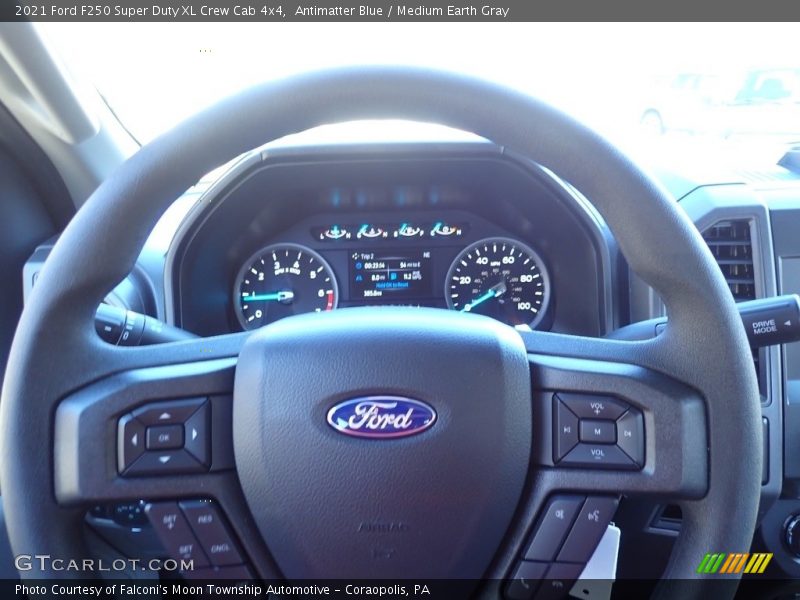 Antimatter Blue / Medium Earth Gray 2021 Ford F250 Super Duty XL Crew Cab 4x4