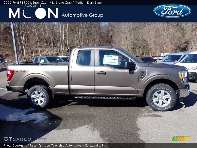 Stone Gray / Medium Dark Slate 2021 Ford F150 XL SuperCab 4x4