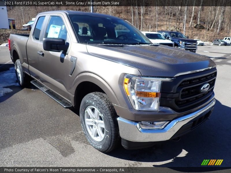 Stone Gray / Medium Dark Slate 2021 Ford F150 XL SuperCab 4x4