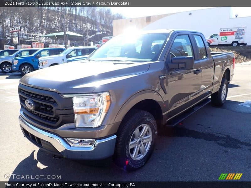 Stone Gray / Medium Dark Slate 2021 Ford F150 XL SuperCab 4x4