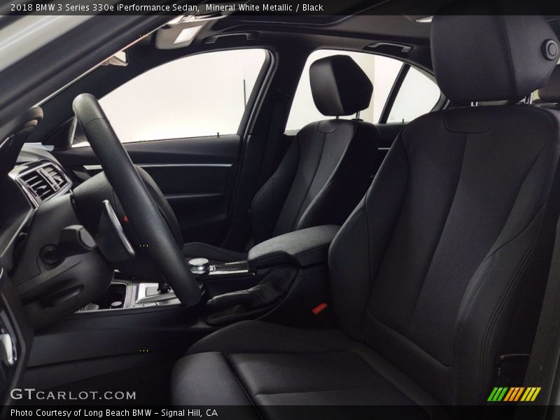 Mineral White Metallic / Black 2018 BMW 3 Series 330e iPerformance Sedan