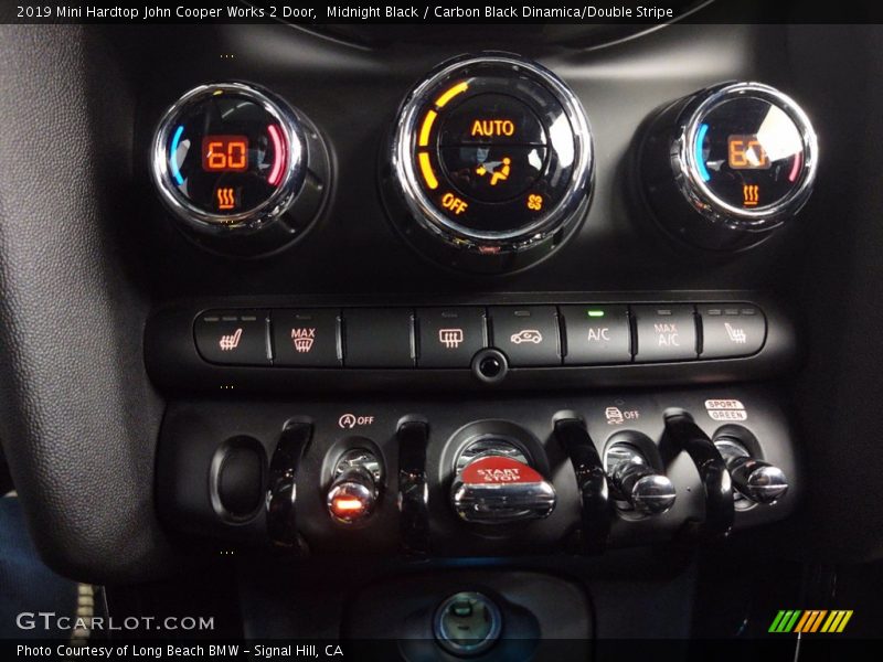 Midnight Black / Carbon Black Dinamica/Double Stripe 2019 Mini Hardtop John Cooper Works 2 Door