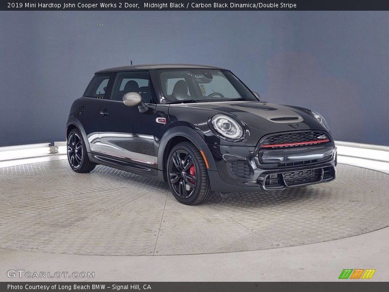 Midnight Black / Carbon Black Dinamica/Double Stripe 2019 Mini Hardtop John Cooper Works 2 Door