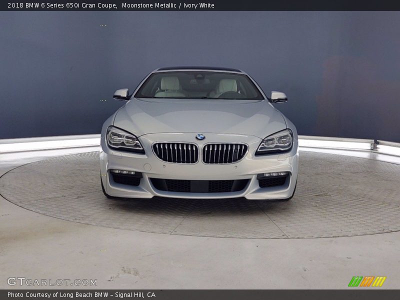 Moonstone Metallic / Ivory White 2018 BMW 6 Series 650i Gran Coupe