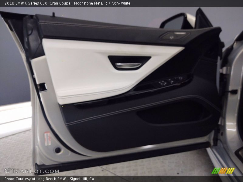 Moonstone Metallic / Ivory White 2018 BMW 6 Series 650i Gran Coupe