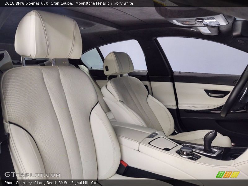 Moonstone Metallic / Ivory White 2018 BMW 6 Series 650i Gran Coupe