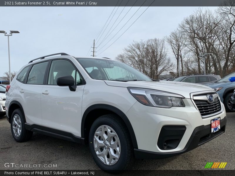 Crystal White Pearl / Gray 2021 Subaru Forester 2.5i