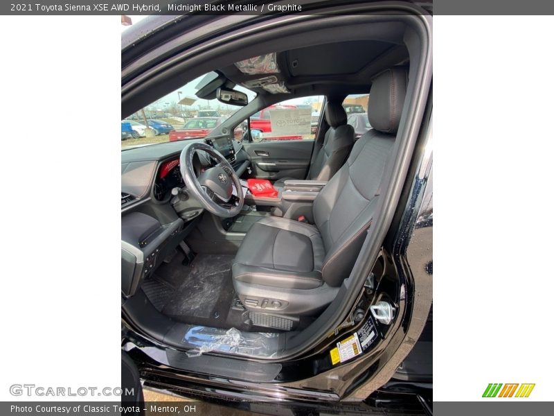 Midnight Black Metallic / Graphite 2021 Toyota Sienna XSE AWD Hybrid