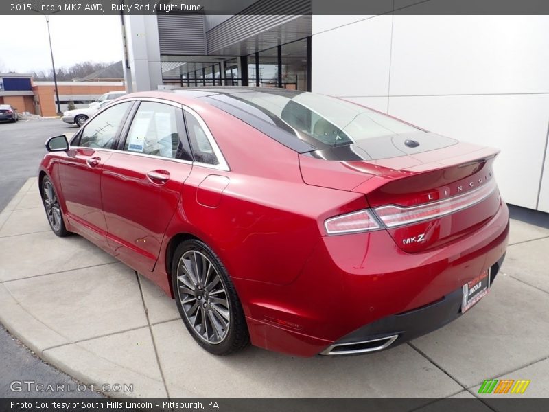 Ruby Red / Light Dune 2015 Lincoln MKZ AWD