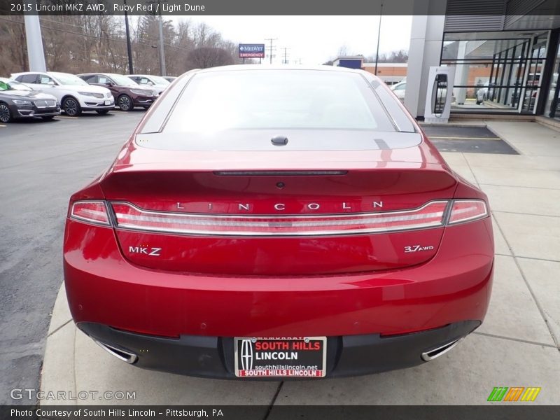 Ruby Red / Light Dune 2015 Lincoln MKZ AWD