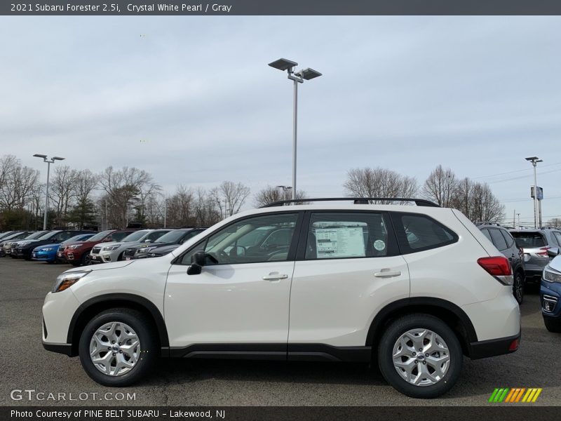 Crystal White Pearl / Gray 2021 Subaru Forester 2.5i