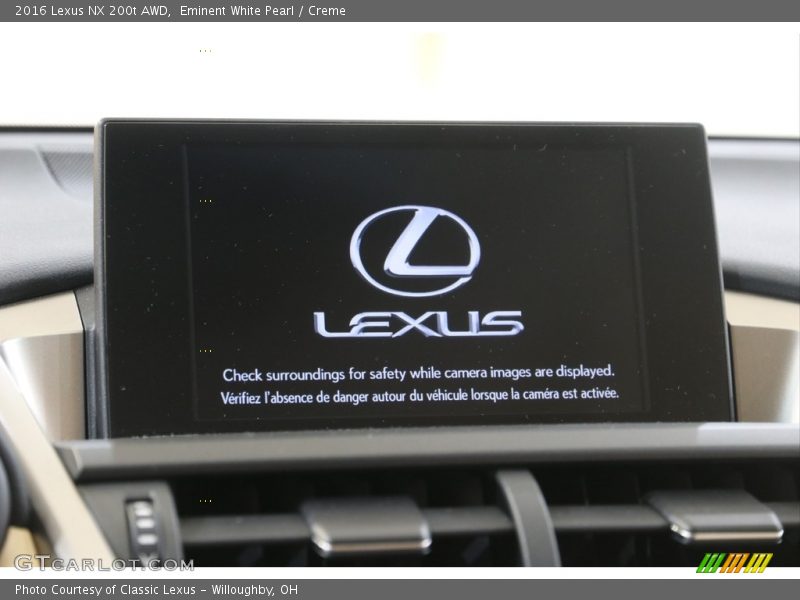 Eminent White Pearl / Creme 2016 Lexus NX 200t AWD