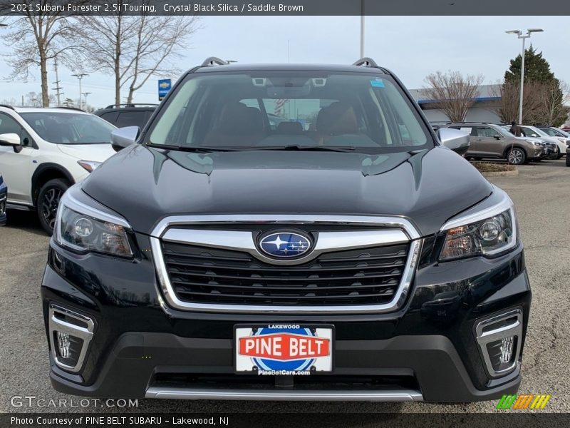 Crystal Black Silica / Saddle Brown 2021 Subaru Forester 2.5i Touring