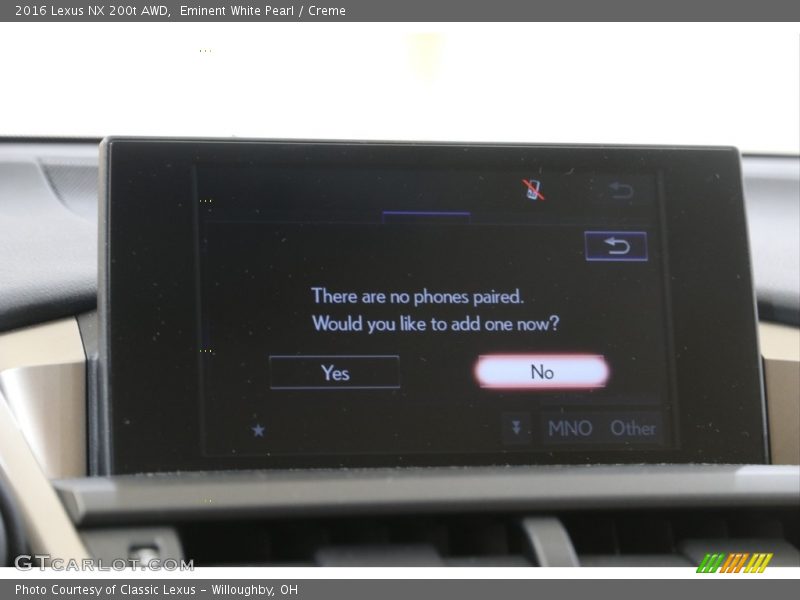 Eminent White Pearl / Creme 2016 Lexus NX 200t AWD