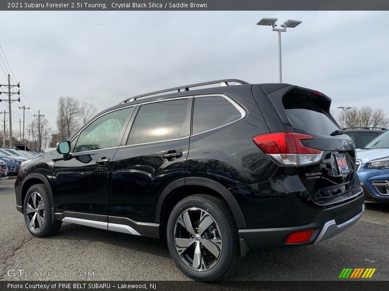 Crystal Black Silica / Saddle Brown 2021 Subaru Forester 2.5i Touring