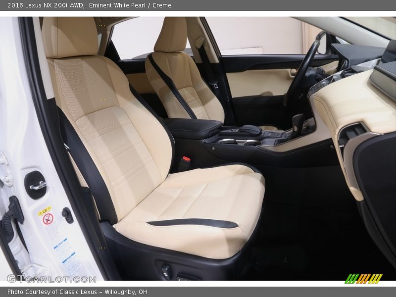 Front Seat of 2016 NX 200t AWD