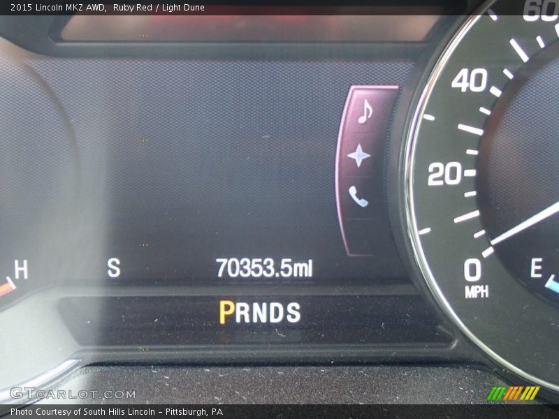 Ruby Red / Light Dune 2015 Lincoln MKZ AWD