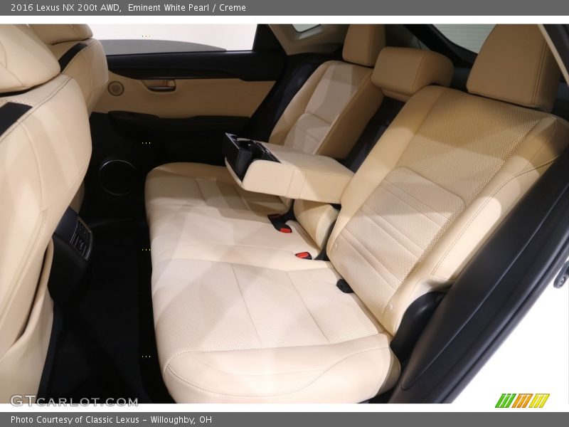 Rear Seat of 2016 NX 200t AWD