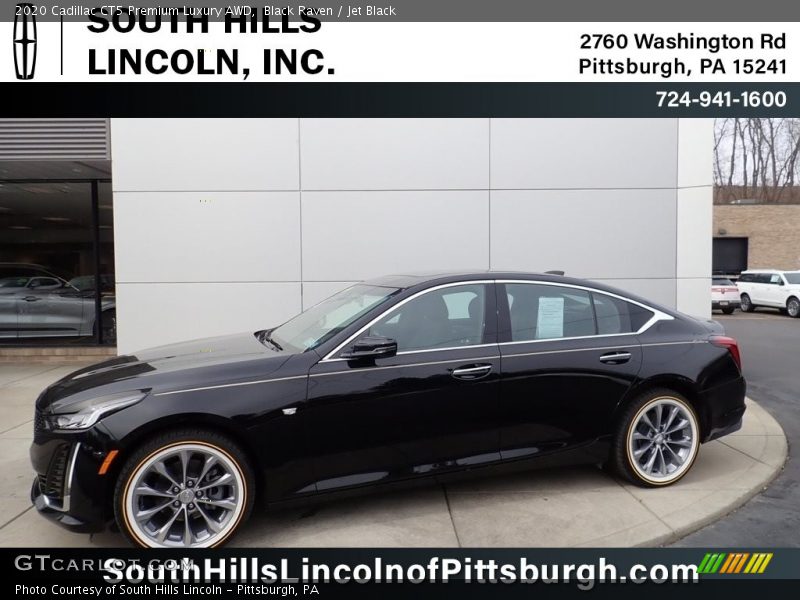 Black Raven / Jet Black 2020 Cadillac CT5 Premium Luxury AWD