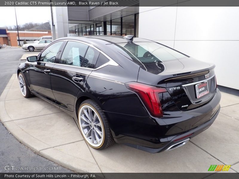 Black Raven / Jet Black 2020 Cadillac CT5 Premium Luxury AWD