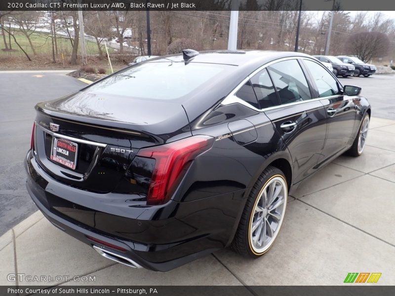 Black Raven / Jet Black 2020 Cadillac CT5 Premium Luxury AWD