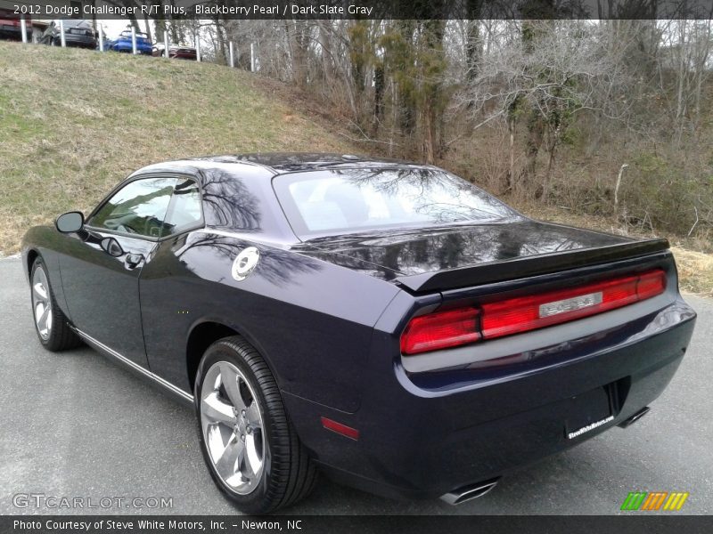 Blackberry Pearl / Dark Slate Gray 2012 Dodge Challenger R/T Plus