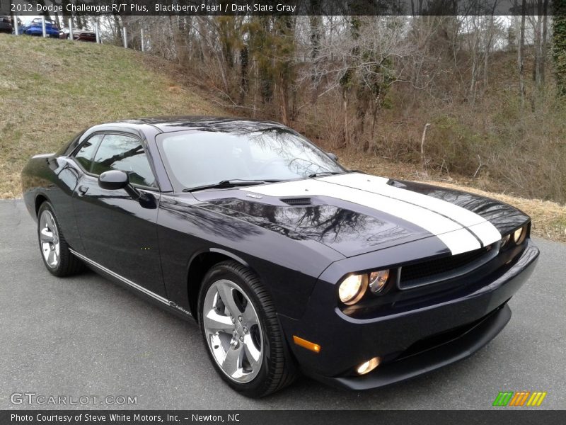Blackberry Pearl / Dark Slate Gray 2012 Dodge Challenger R/T Plus