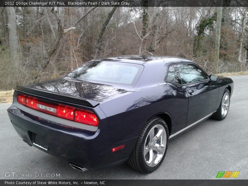 Blackberry Pearl / Dark Slate Gray 2012 Dodge Challenger R/T Plus