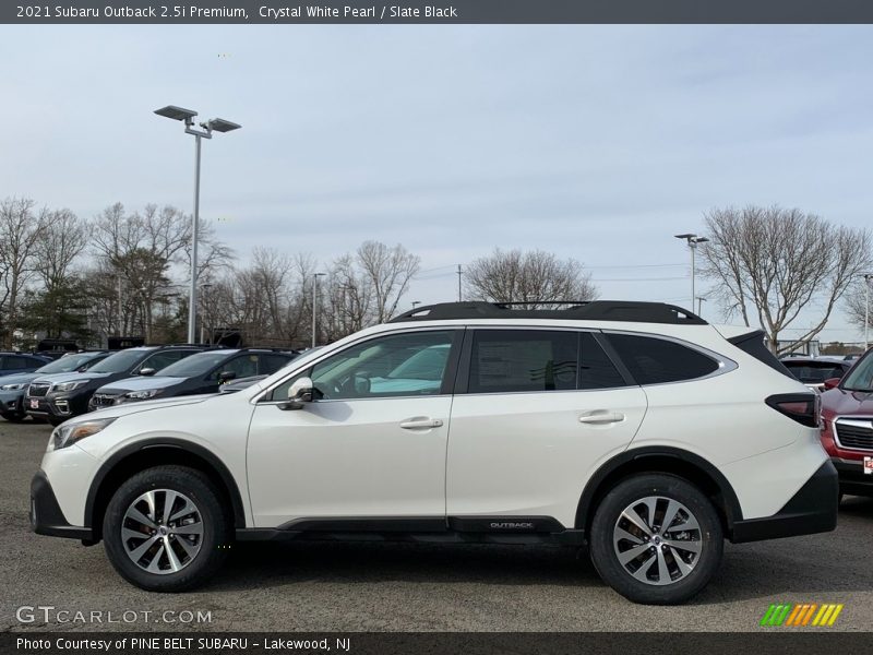 Crystal White Pearl / Slate Black 2021 Subaru Outback 2.5i Premium