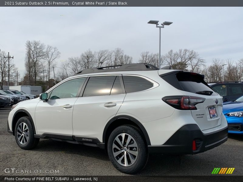 Crystal White Pearl / Slate Black 2021 Subaru Outback 2.5i Premium