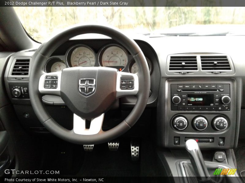 Blackberry Pearl / Dark Slate Gray 2012 Dodge Challenger R/T Plus
