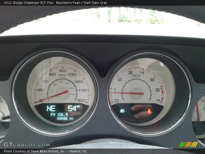 Blackberry Pearl / Dark Slate Gray 2012 Dodge Challenger R/T Plus