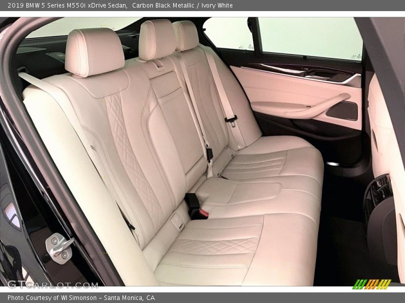 Rear Seat of 2019 5 Series M550i xDrive Sedan