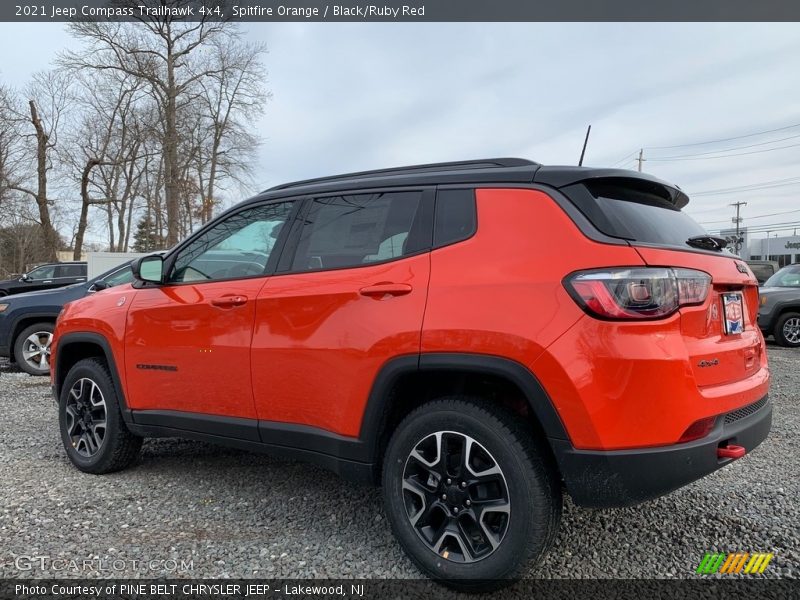 Spitfire Orange / Black/Ruby Red 2021 Jeep Compass Trailhawk 4x4