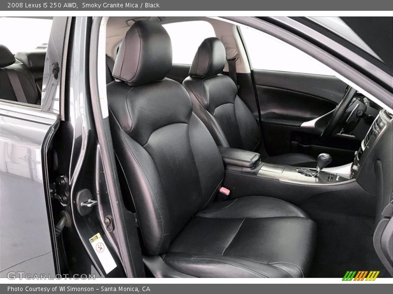 Smoky Granite Mica / Black 2008 Lexus IS 250 AWD