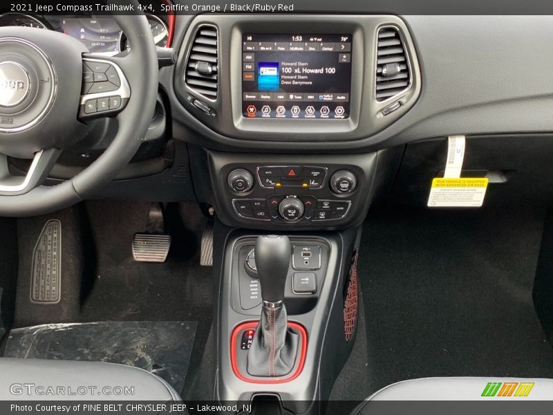 Spitfire Orange / Black/Ruby Red 2021 Jeep Compass Trailhawk 4x4