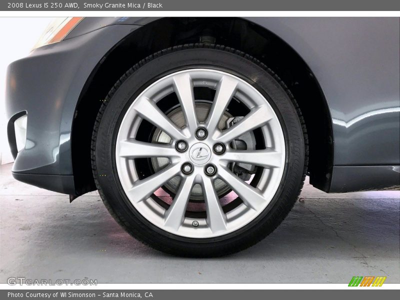 Smoky Granite Mica / Black 2008 Lexus IS 250 AWD