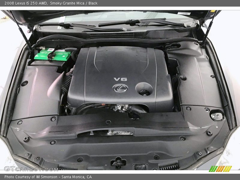Smoky Granite Mica / Black 2008 Lexus IS 250 AWD