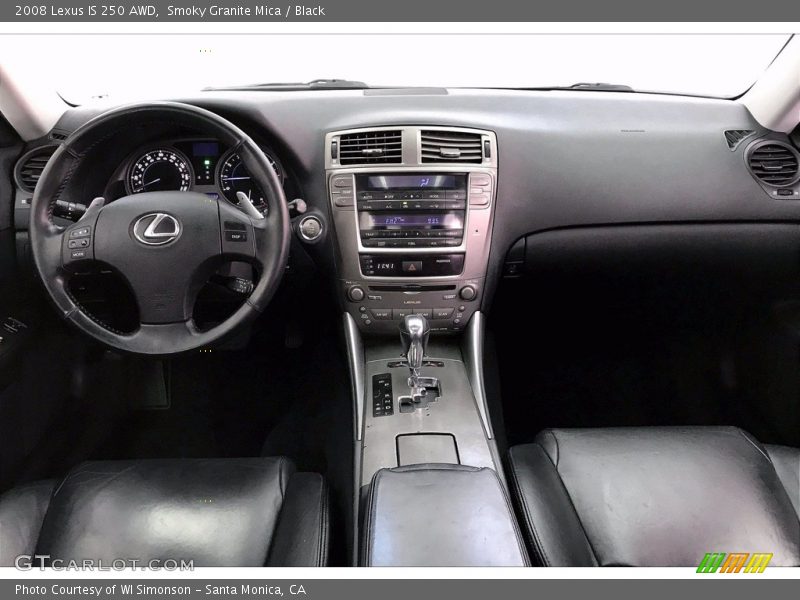 Smoky Granite Mica / Black 2008 Lexus IS 250 AWD