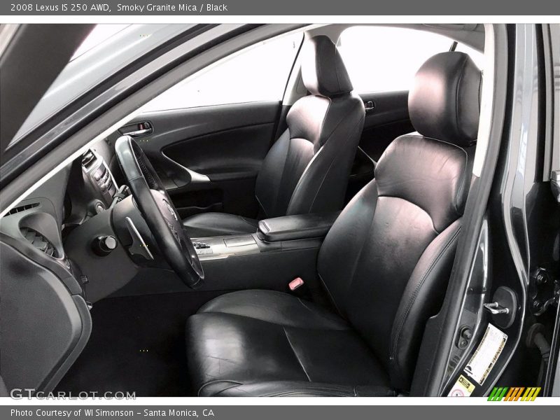 Smoky Granite Mica / Black 2008 Lexus IS 250 AWD
