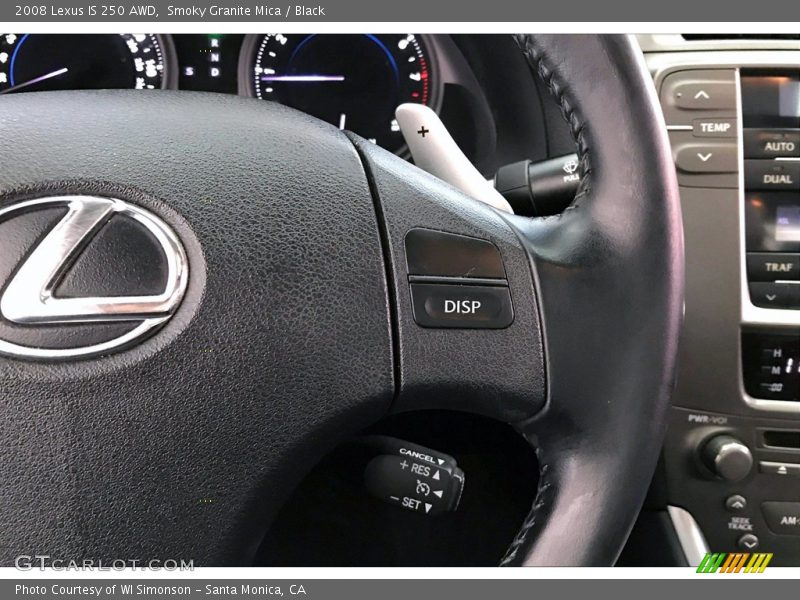 Smoky Granite Mica / Black 2008 Lexus IS 250 AWD
