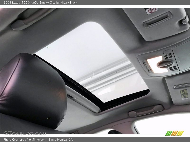 Smoky Granite Mica / Black 2008 Lexus IS 250 AWD