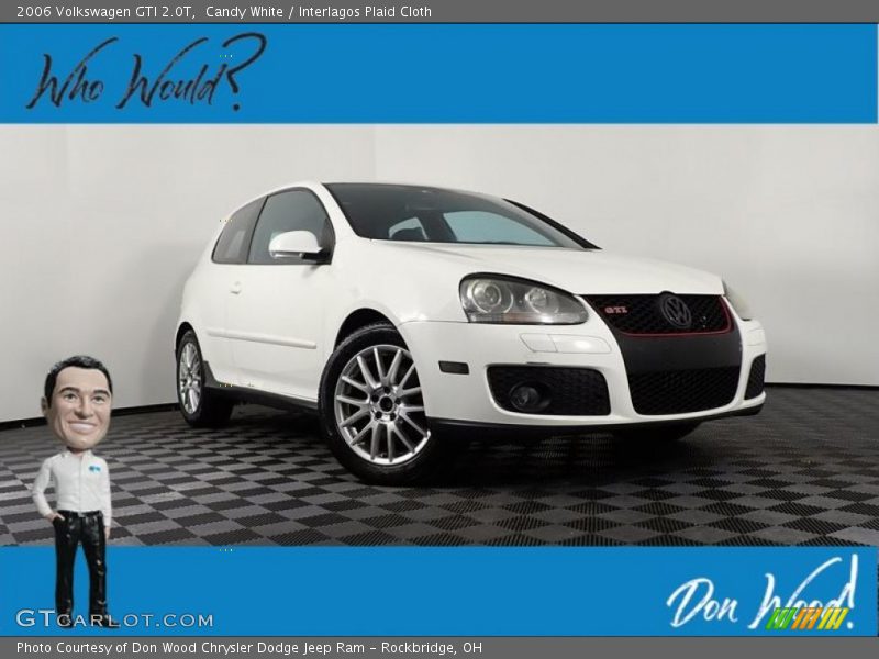 Candy White / Interlagos Plaid Cloth 2006 Volkswagen GTI 2.0T