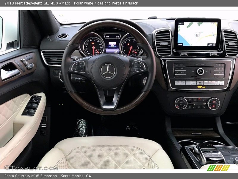Polar White / designo Porcelain/Black 2018 Mercedes-Benz GLS 450 4Matic