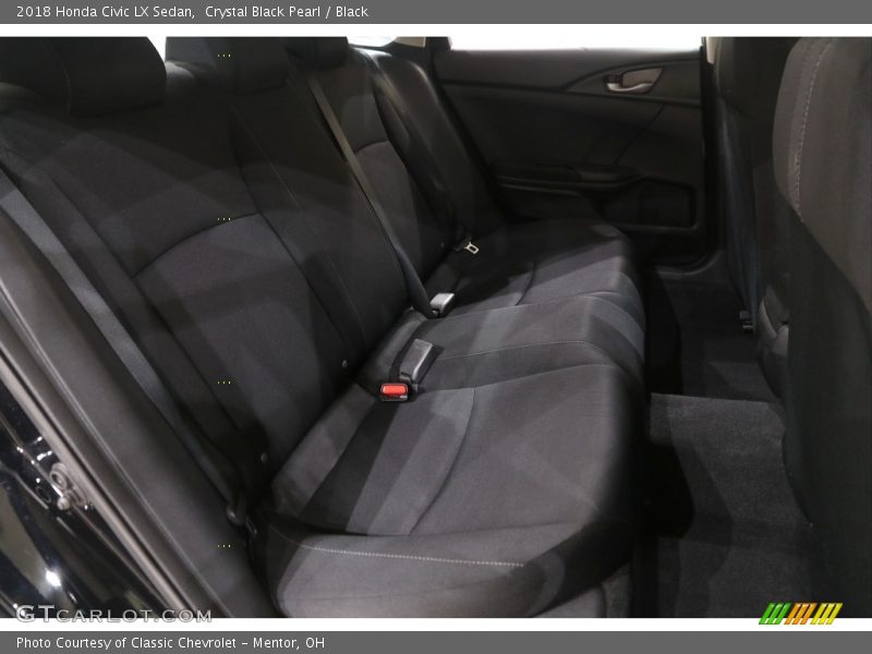 Crystal Black Pearl / Black 2018 Honda Civic LX Sedan