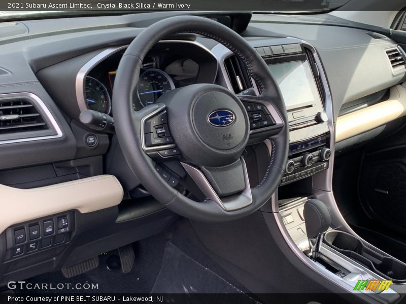 Crystal Black Silica / Warm Ivory 2021 Subaru Ascent Limited
