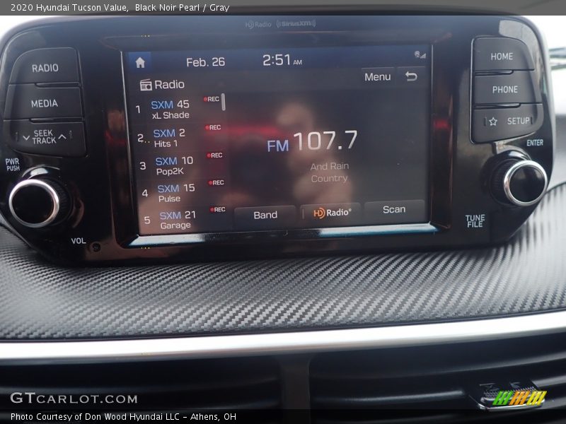 Black Noir Pearl / Gray 2020 Hyundai Tucson Value