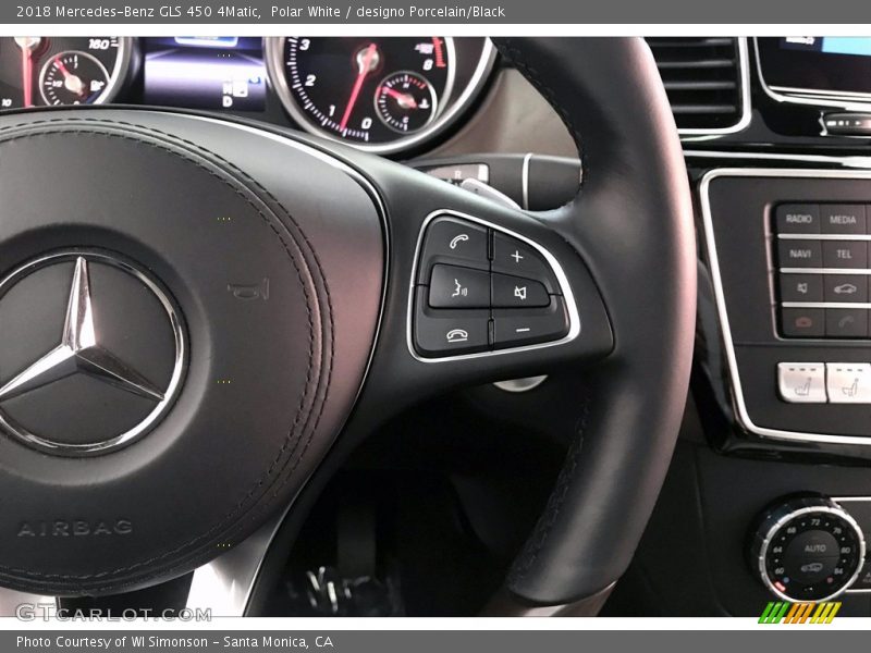 Polar White / designo Porcelain/Black 2018 Mercedes-Benz GLS 450 4Matic
